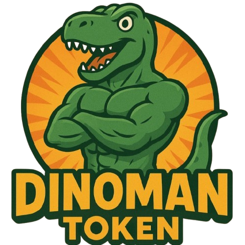 DinoMan Token - Professional Meme Coin Logo